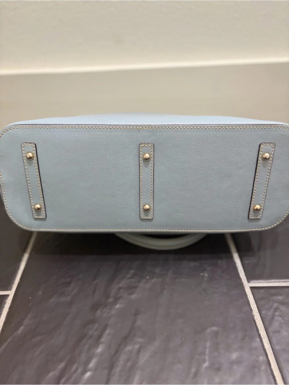 Dooney & Bourke Pale Blue Saffiano Satchel